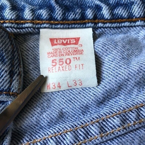 Levi's 550 Jeans Vintage 90s Relaxed Fit Distressed Size 8 - Picture 4 of 16